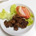 新米主婦ミサ☆'s cooksnap of when they made フライパン1つ簡単♡揚げないレバー唐揚げ.