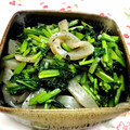 ninanina310's cooksnap of when they made 簡単♪小松菜とつきこんにゃくのからし和え.