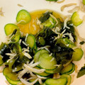 野菜食べたいママ's cooksnap of when they made すぐできる！わかめとシラスと胡瓜の酢の物.