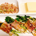 ※ぴーまん's cooksnap of when they made 節約おかず！エノキと豆苗のベーコン巻き♡.