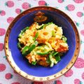 ゆきらっくま's cooksnap of when they made ちくわとピーマンのふわふわ卵炒め☆.
