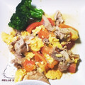 ありん＊'s cooksnap of when they made 豚肉とトマトと卵のシンプル甘酢炒め.