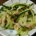 のんたんΣ's cooksnap of when they made ピリ辛マヨのツナきゅうり.
