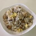 papikun's cooksnap of when they made すぐできる♪オススメ☆納豆高菜炒飯☆.