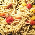ame-ikuru's cooksnap of when they made バジルソースとトマトのパスタ.