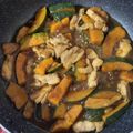 ２児のオカン♡'s cooksnap of when they made かぼちゃと鶏肉の甘辛炒め.