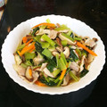 みかんちゃんです☆'s cooksnap of when they made 簡単　小松菜と豚肉の煮物.