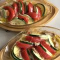 ガッチャン5's cooksnap of when they made 簡単ズッキーニとまとベーコンチーズ焼き.