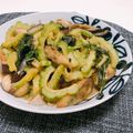 yucaly's cooksnap of when they made 茄子豚ゴーヤーの中華風味噌炒め.