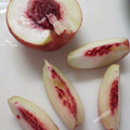 yumi3030's cooksnap of when they made 種が取れない硬い桃の切り方.