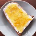 みぃちゃっ！'s cooksnap of when they made カッテージチーズ＆マーマレード❀トースト.