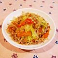 Richland☆Y's cooksnap of when they made マンネリ解消蕎麦DE焦がし醤油焼きそば.