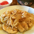 クック15FFG6☆'s cooksnap of when they made もやしと鶏ひき肉の炒め物.