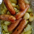 つばき417's cooksnap of when they made オーブン料理☆ポテトとソーセージのグリル.