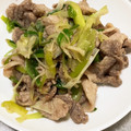 みり's cooksnap of when they made 豚こまとネギの炒め物.