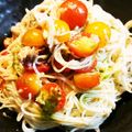 智恵ちゃんのつく恋慕's cooksnap of when they made そーめんで！トマトとツナのカッペリーニ風.