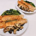 ゆにこーん☆'s cooksnap of when they made かりジュワ！簡単鮭とキノコのバター醤油☆.