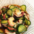 ☆kmk4☆'s cooksnap of when they made 簡単☆タコと胡瓜の酢の物　黒酢仕込み.