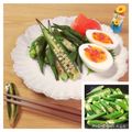 Newチヨコっと♪'s cooksnap of when they made オクラの塩きんぴら.