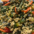 みのりんりん♡'s cooksnap of when they made 鶏そぼろと野菜のピリ辛マヨ炒め☆.