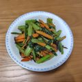 みぃくんのママ's cooksnap of when they made 人参と小松菜の塩昆布炒め♪お弁当☆副菜.