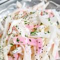 pyonpoco's cooksnap of when they made *大根とハムのサラダ*.