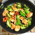 Chiccoちこ's cooksnap of when they made 夏バテ！鶏むね肉×ししとう！梅照り焼き♪.