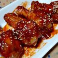 実１１３'s cooksnap of when they made 手羽元のヤンニョムチキン.