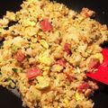 ame-ikuru's cooksnap of when they made スパムでチャーハン！.