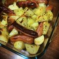ヒミツ★'s cooksnap of when they made オーブン料理☆ポテトとソーセージのグリル.