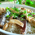 おしす's cooksnap of when they made きのことかつおの手こね寿司.