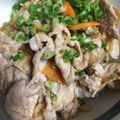 Rillybrown's cooksnap of when they made 節約レシピ！豚肉のみぞれ丼.