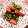 あーこ姐's cooksnap of when they made ゴーヤとウインナー炒め蜂蜜醤油絡め.