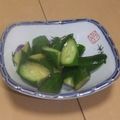 きらり流れ星's cooksnap of when they made 昼夕♪しょうゆ砂糖和からしでやみつき胡瓜.