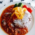 クック88E5U2☆'s cooksnap of when they made ポリ袋で1分『サバの味噌煮缶カレー』.