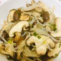 mmiii☆'s cooksnap of when they made きのこと糸こんのさっぱりガーリック炒め.