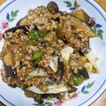 まあちゃんとペロ's cooksnap of when they made なすと豚ひき肉の甘辛炒め.