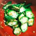 むっく555's cooksnap of when they made オクラの胡麻和え.