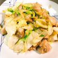 クリちゃん0309's cooksnap of when they made 鶏モモ肉とキャベツの塩だれ炒め.