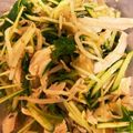 ウッウー's cooksnap of when they made 自作！胡麻油香る蒸し鶏とザーサイ☆セブン.