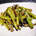 cocoroの扉's cooksnap of when they made やみつきの食感♡サツマ芋の茎の炒め物.