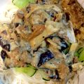 maccheroni's cooksnap of when they made 茄子とサバの味噌煮缶でマヨネーズ炒め☆.