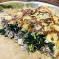 農園たや's cooksnap of when they made 簡単きれい！モロヘイヤとチーズのオムレツ.