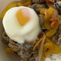 よーよー1970's cooksnap of when they made 野菜たっぷり焼肉丼.
