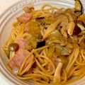 モアミニーさん's cooksnap of when they made なすとベーコンきのこの和風パスタ.