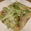 ムニェキータ's cooksnap of when they made 残った春巻きの皮でサラダガレット.