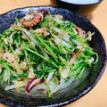 まったりんご☆'s cooksnap of when they made 豆苗とタコのガーリック炒め.