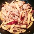tsuyochan's cooksnap of when they made 豚肉とさつまいもの♥こってり炒め.