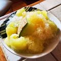 ダッフィーニーうに's cooksnap of when they made 本物のメロンで！メロンかき氷！.