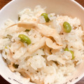 P_heaven's cooksnap of when they made 穂先メンマやわらぎと枝豆の炊き込みご飯.